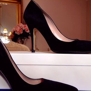 Kate Spade, black suede pump